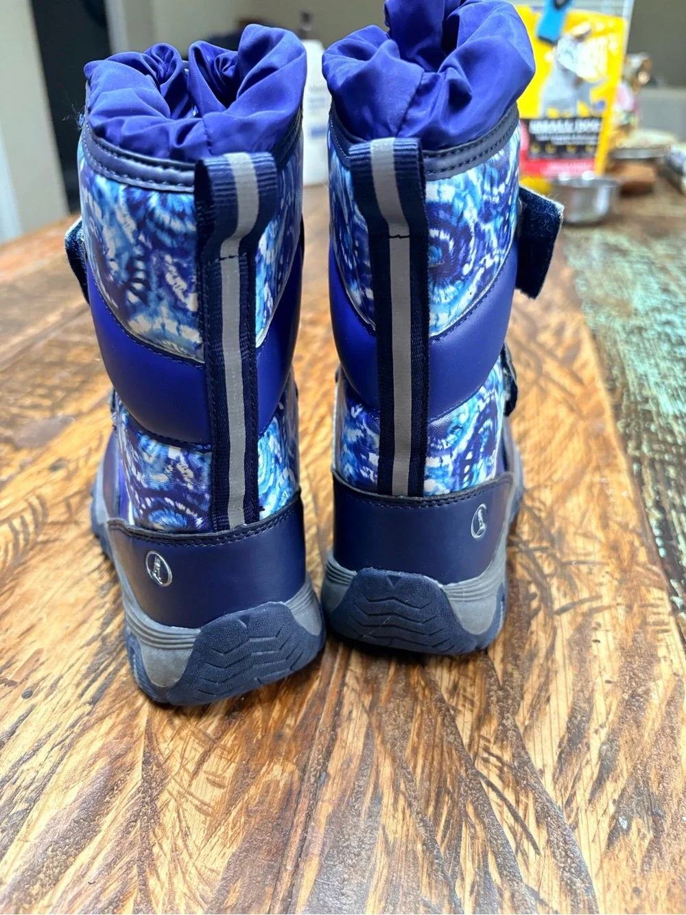 Lands' End Snow Flurry Insulated Royal Blue Waterproof Snow Boots Sz 11 Toddler